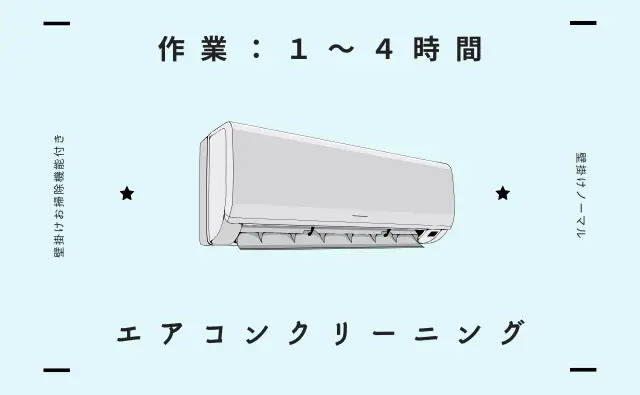 ステラ清掃化学のハウスクリーニングサービスページのエアコンクリーニングページへのリンク画像