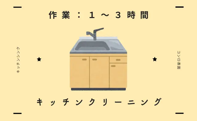 ステラ清掃化学のハウスクリーニングサービスページのキッチンクリーニングページへのリンク画像