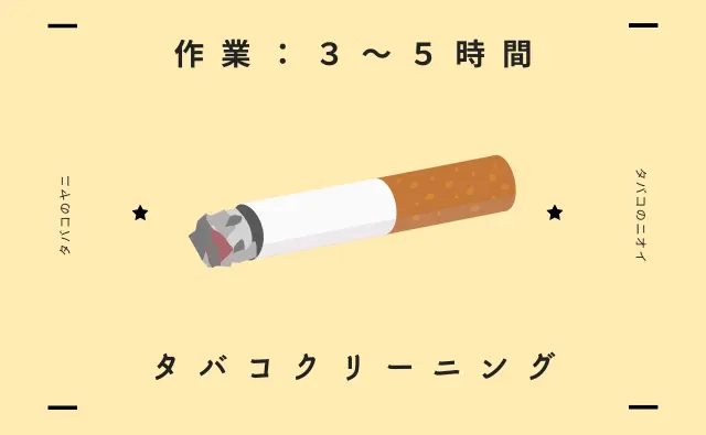 ステラ清掃化学の高品質カークリーニングページに設置された車内のタバコクリーニングページへのリンク画像