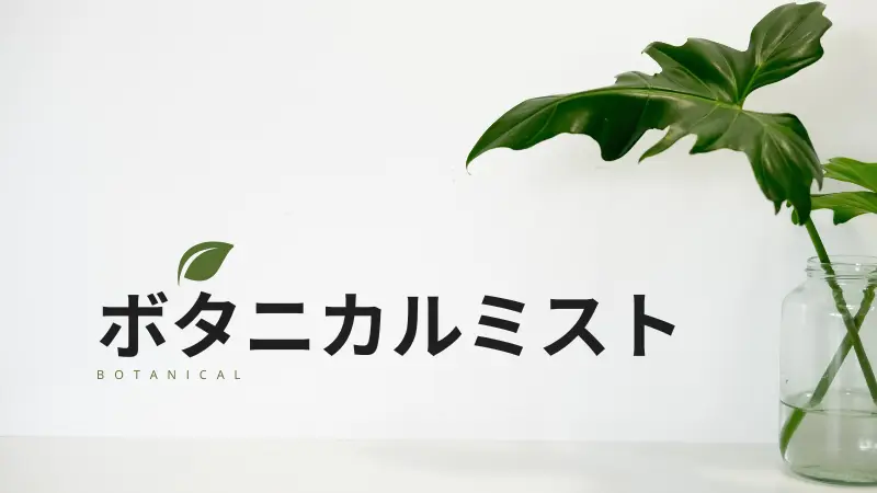 車内のボタニカル抗菌消臭サービスページに設置されたボタニカルミストの画像
