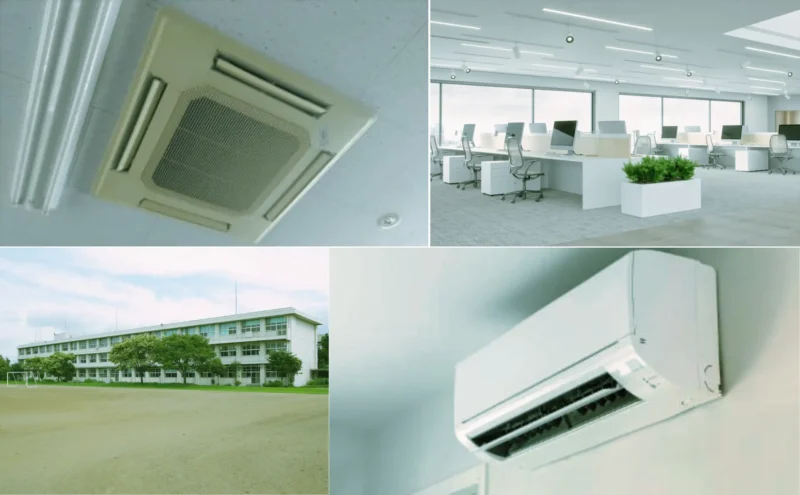 千歳市の業務用クリーニング｜オフィス・店舗・施設の清掃はSTELLA CLEANINGの業務用エアコンクリーニング画像