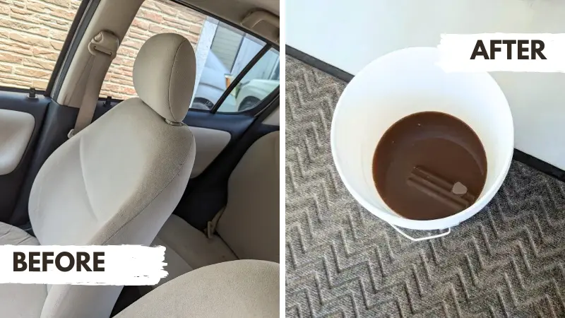 厚真町の車内タバコクリーニング｜ヤニ臭・黄ばみ除去はステラ清掃化学のbeforeafter➁