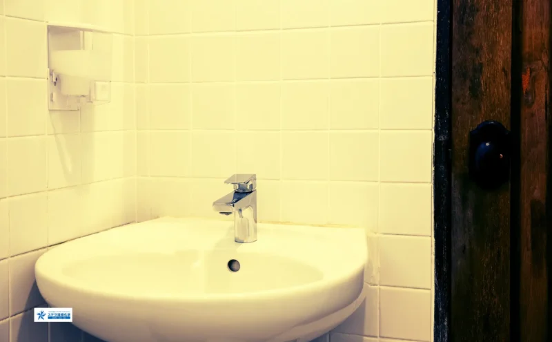 厚真町のハウスクリーニングならステラ清掃化学｜土埃・湿気・海風汚れも徹底対応の洗面台クリーニング画像