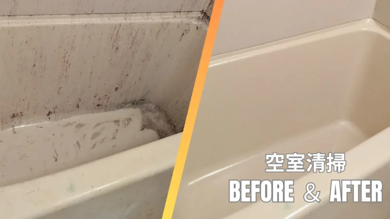 安平町の水周りクリーニング｜ステラ清掃化学の駅近・暮らし応援セットの浴室清掃画像