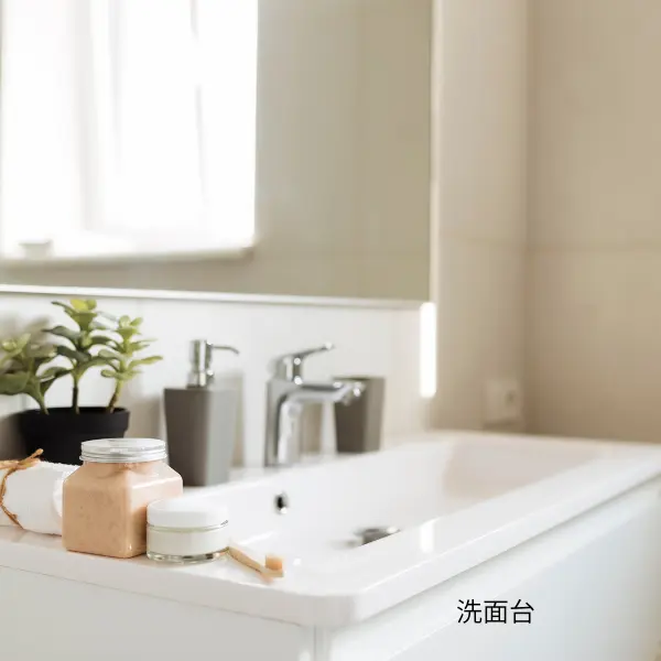 洗面台クリーニングの対象箇所