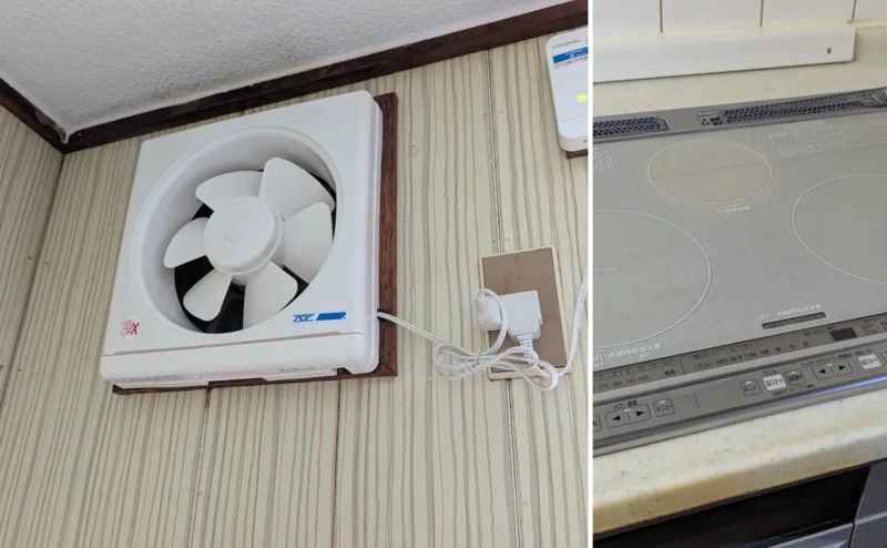 札幌市でIHコンロと換気扇をキレイにしました